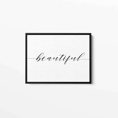 Beautiful Typography Canvas