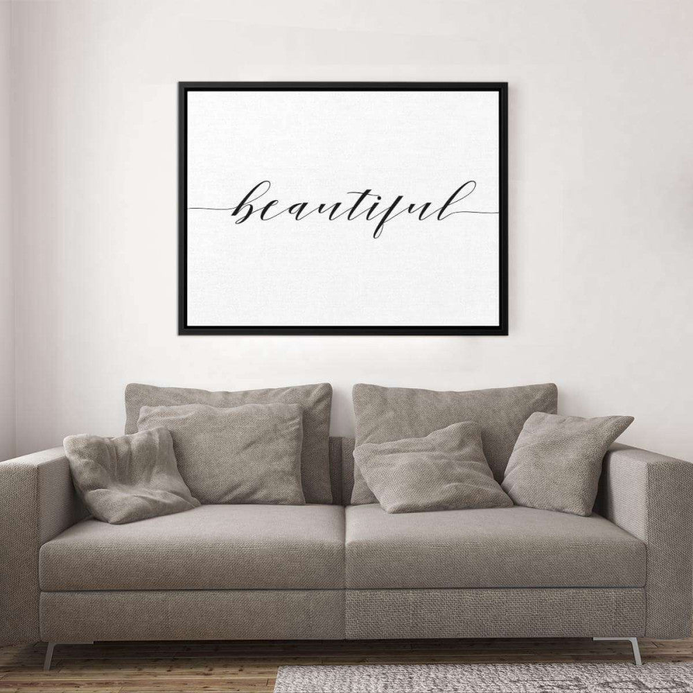 Beautiful Typography Canvas