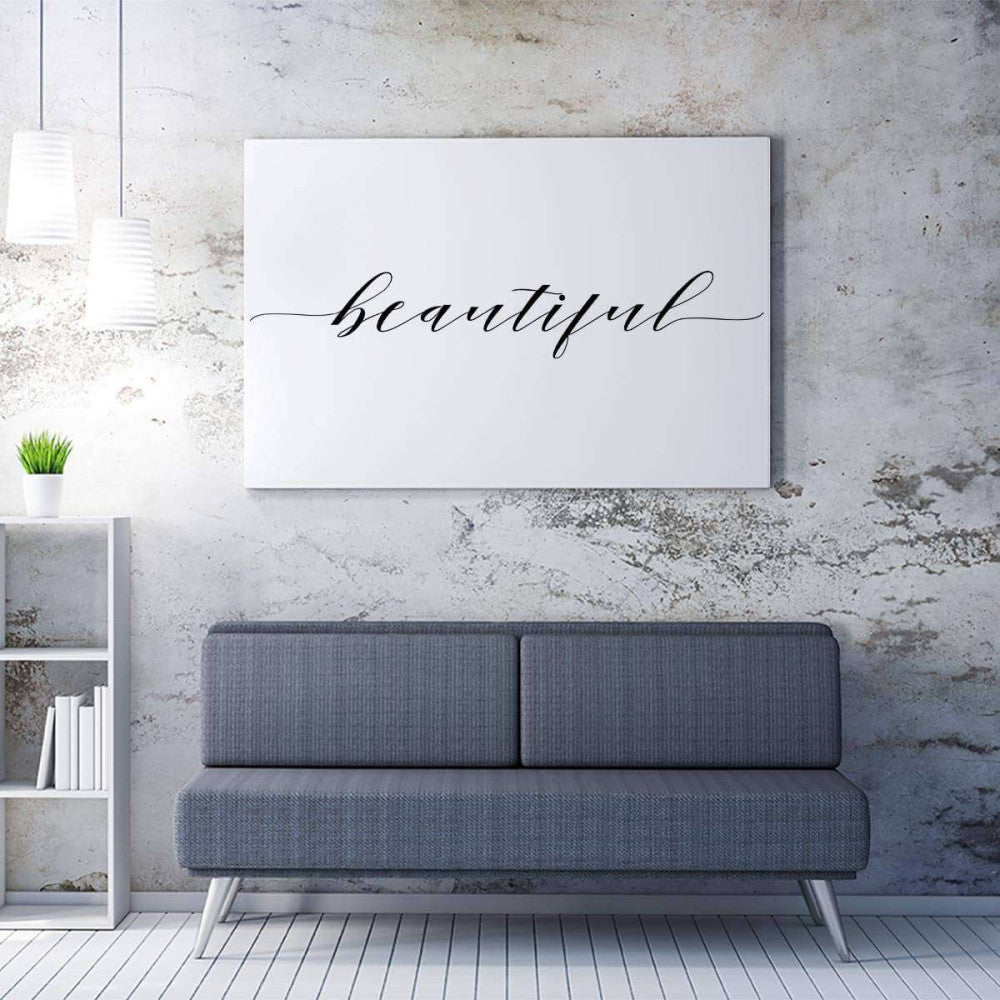 Beautiful Typography Canvas