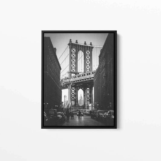 Empire State Building Manhattan Bridge New York City Canvas