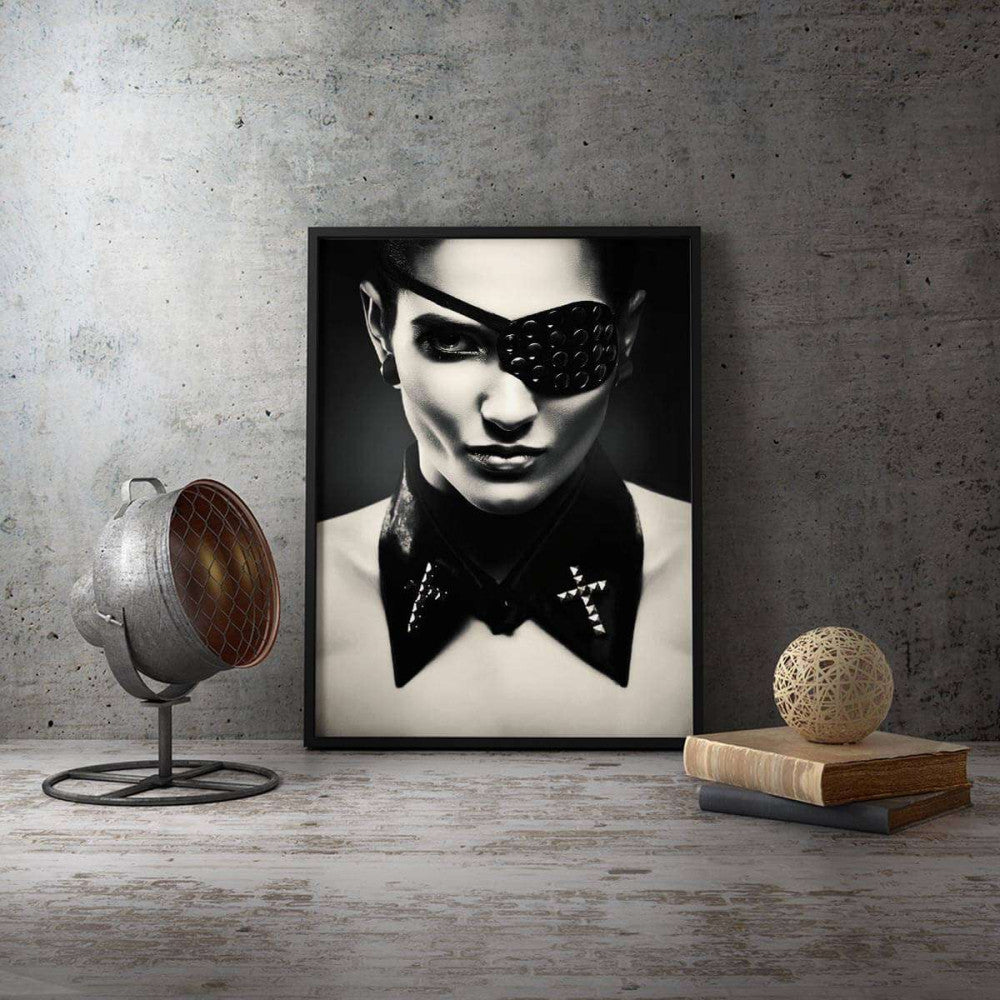 Eye-patch and Collar Fashion Canvas