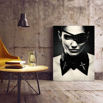 Eye-patch and Collar Fashion Canvas