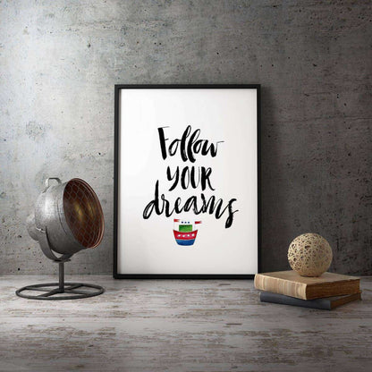 Follow Your Dreams Nursery Canvas