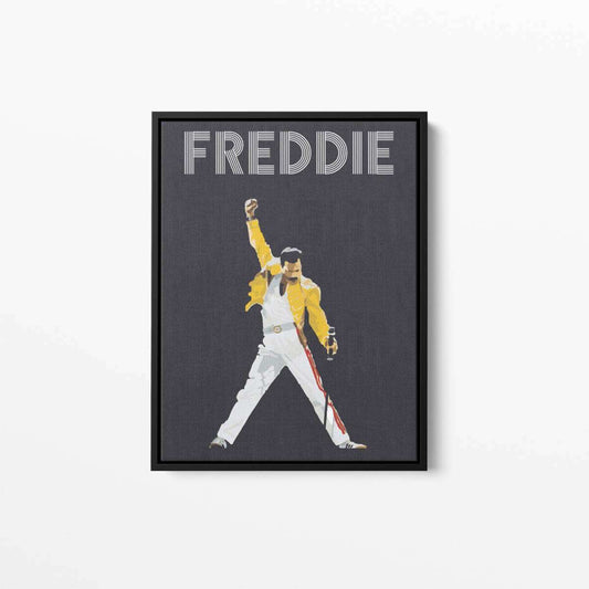 Freddie Mercury Music Typography Canvas