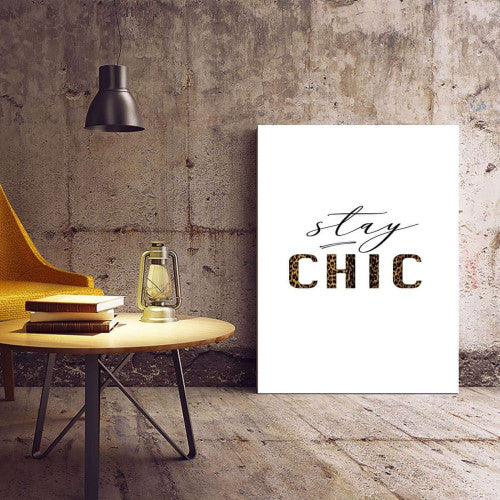 Stay Chic Typography Canvas