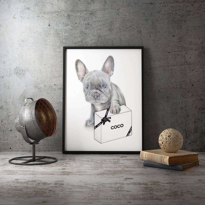 Blue French Bulldog Dog Fashion Canvas