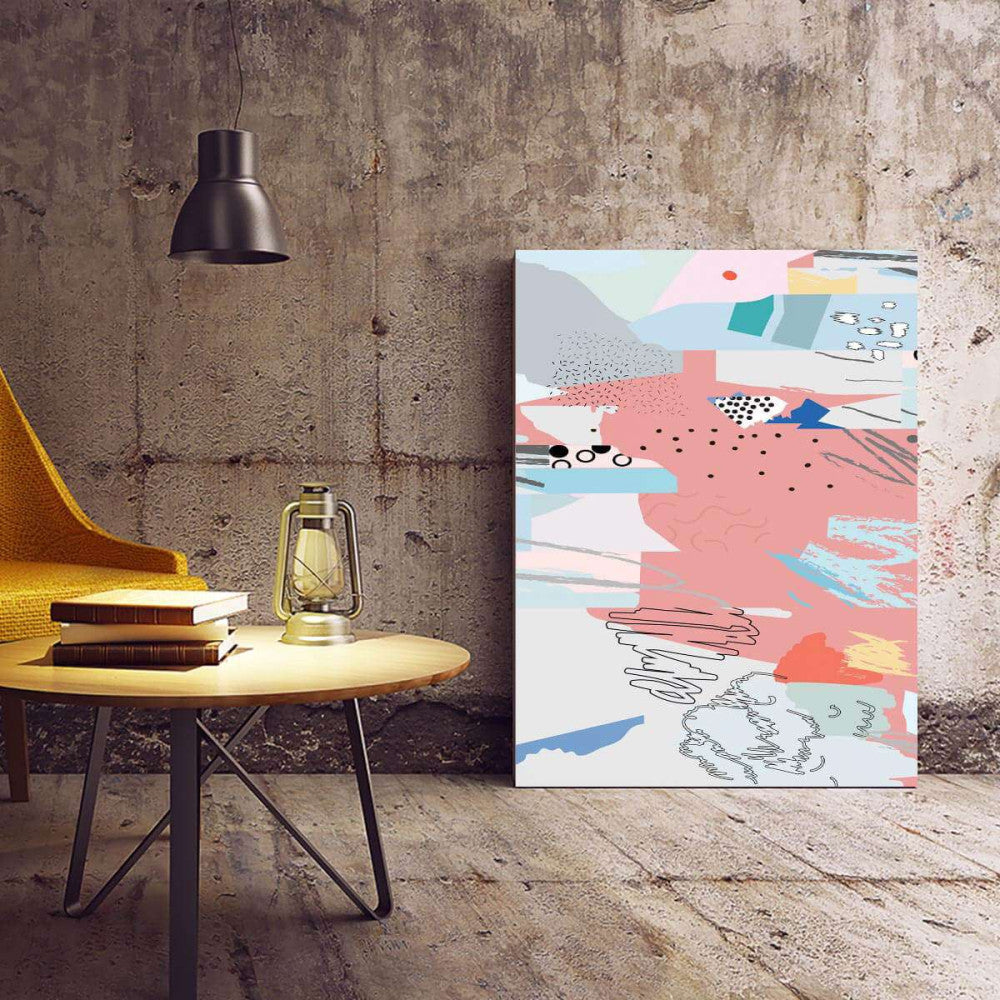 Abstract Scandi 002 Canvas