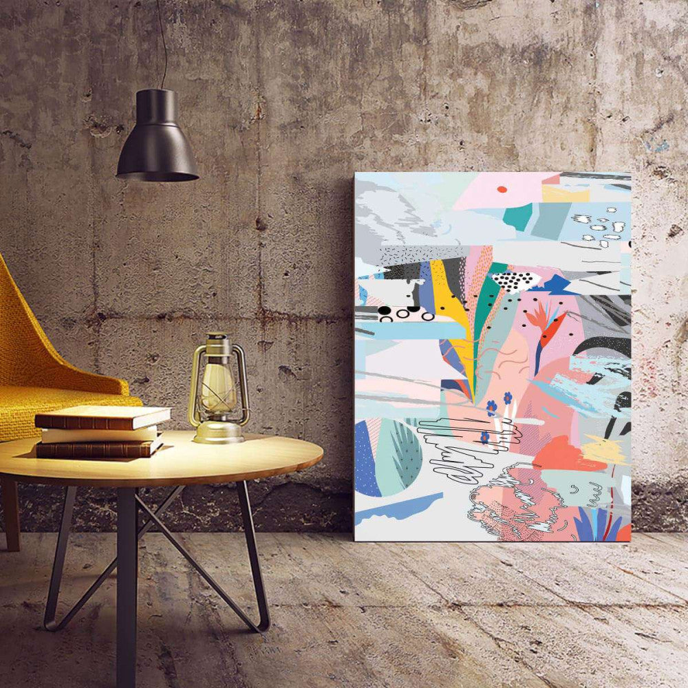 Abstract Scandi 003 Canvas