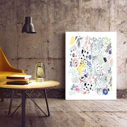 Abstract Spring Scandi 002 Canvas