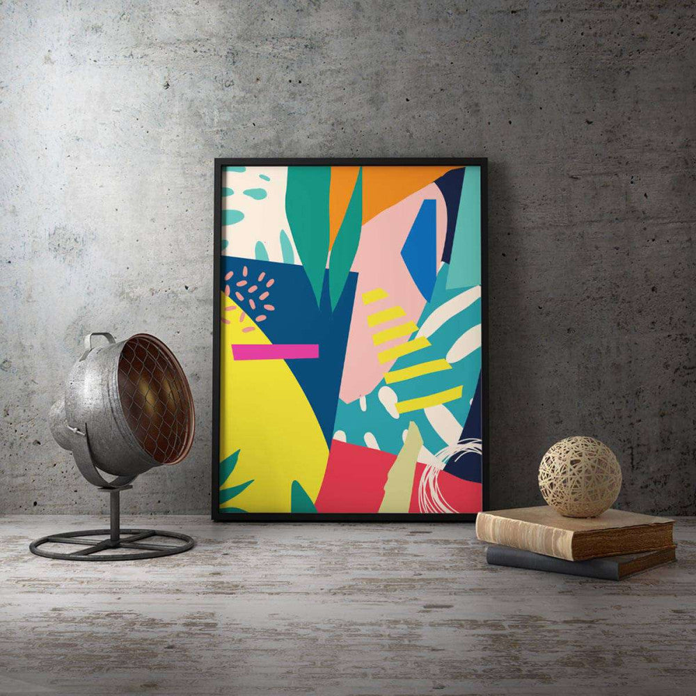 Boho Scandi Abstract Canvas