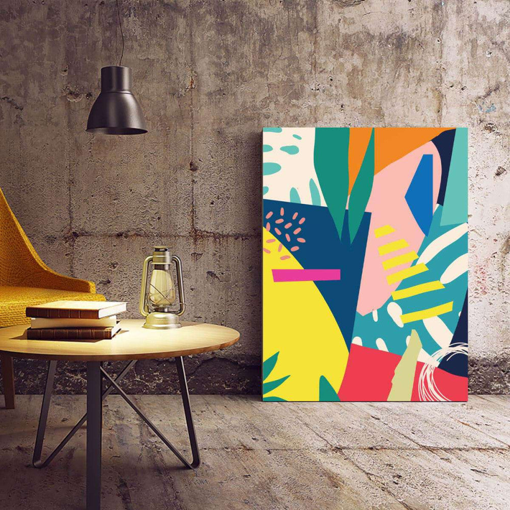 Boho Scandi Abstract Canvas