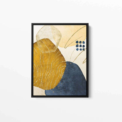 Gold Navy 001 Abstract Canvas