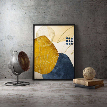 Gold Navy 001 Abstract Canvas