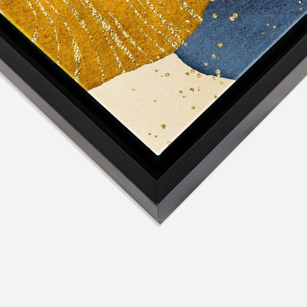 Gold Navy 001 Abstract Canvas