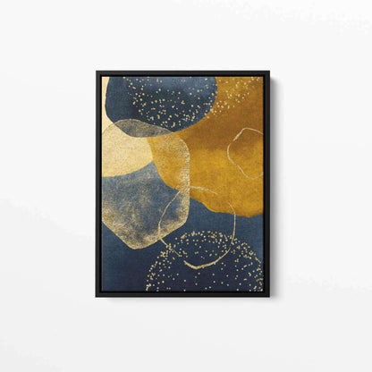 Gold Navy 002 Abstract Canvas