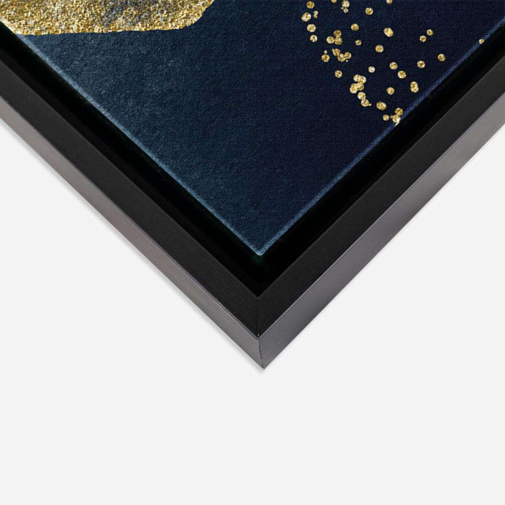 Gold Navy 002 Abstract Canvas