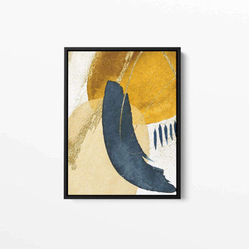 Gold Navy 003 Abstract Canvas