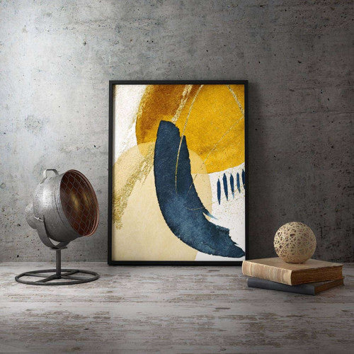 Gold Navy 003 Abstract Canvas