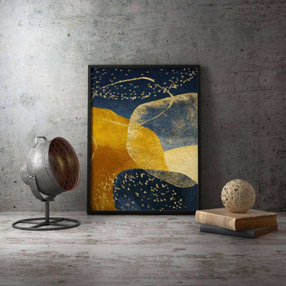 Gold Navy 004 Abstract Canvas