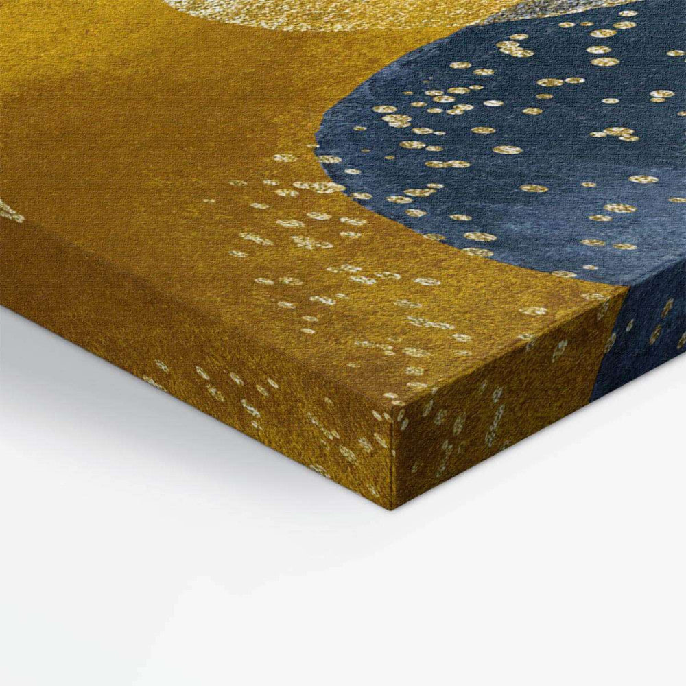 Gold Navy 004 Abstract Canvas