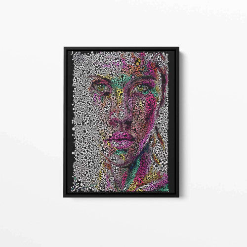 Lady Confetti 002 Abstract Canvas