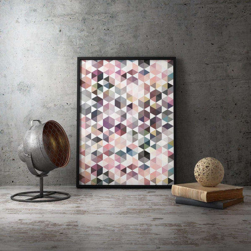 Pastel Abstract Geometrical Canvas