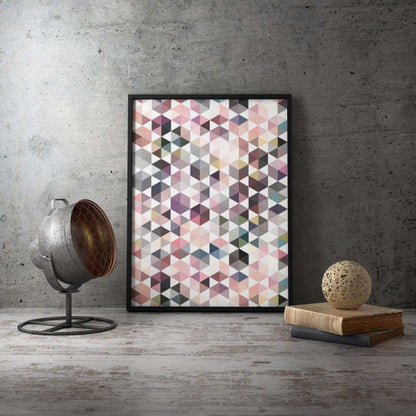 Pastel Abstract Geometrical Canvas