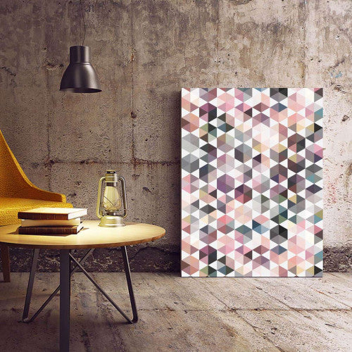 Pastel Abstract Geometrical Canvas