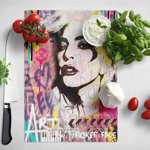 Poker Face Lady Gaga Chopping Board