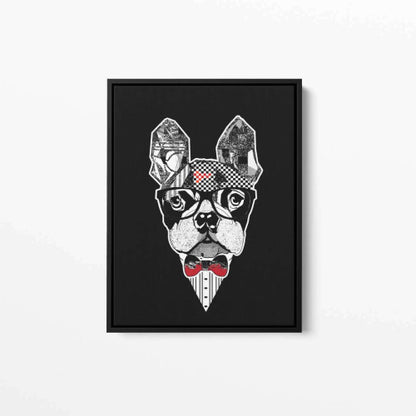 Sir Bulldog Animal Canvas