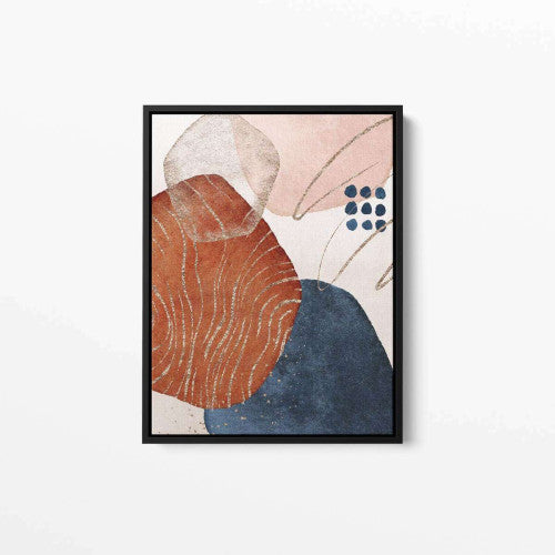 Terracota Navy 001 Abstract Canvas