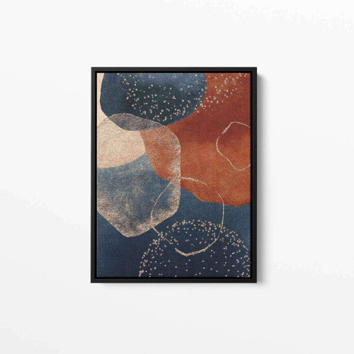 Terracota Navy 002 Abstract Canvas