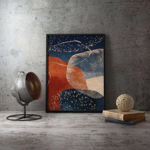 Terracota Navy 003 Abstract Canvas