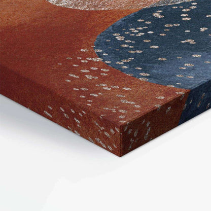 Terracota Navy 003 Abstract Canvas