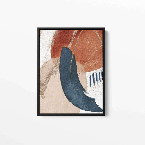 Terracota Navy 004 Abstract Canvas