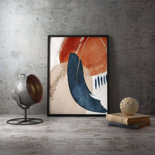 Terracota Navy 004 Abstract Canvas