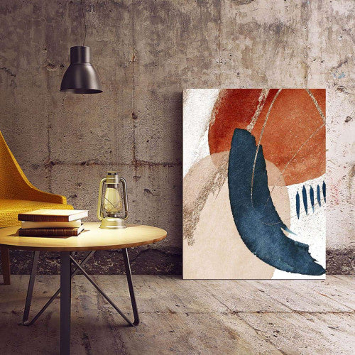 Terracota Navy 004 Abstract Canvas