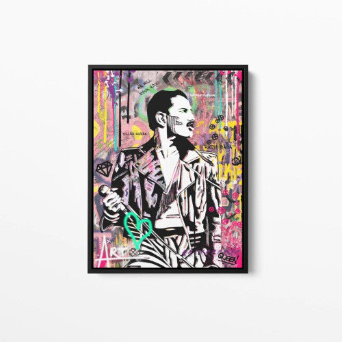 Killer Queen Freddie in Colour Pop Graffiti Canvas