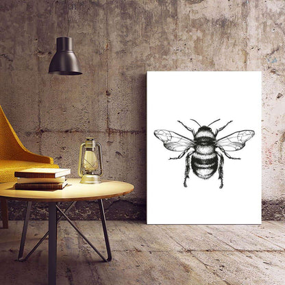 Bee Insect Animal Nature Art Canvas