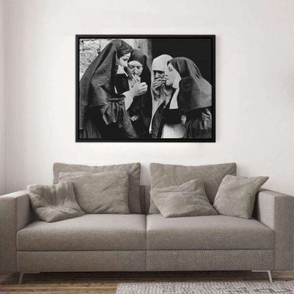 Smoking Nuns Canvas