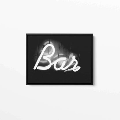 Neon Bar White Canvas