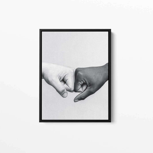 Black and White Hands Canvas