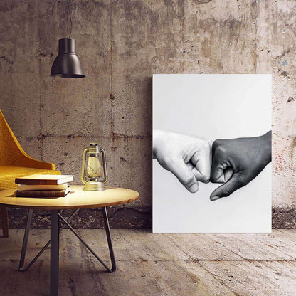 Black and White Hands Canvas