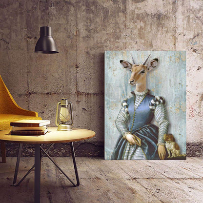 Deer Portrait Canvas