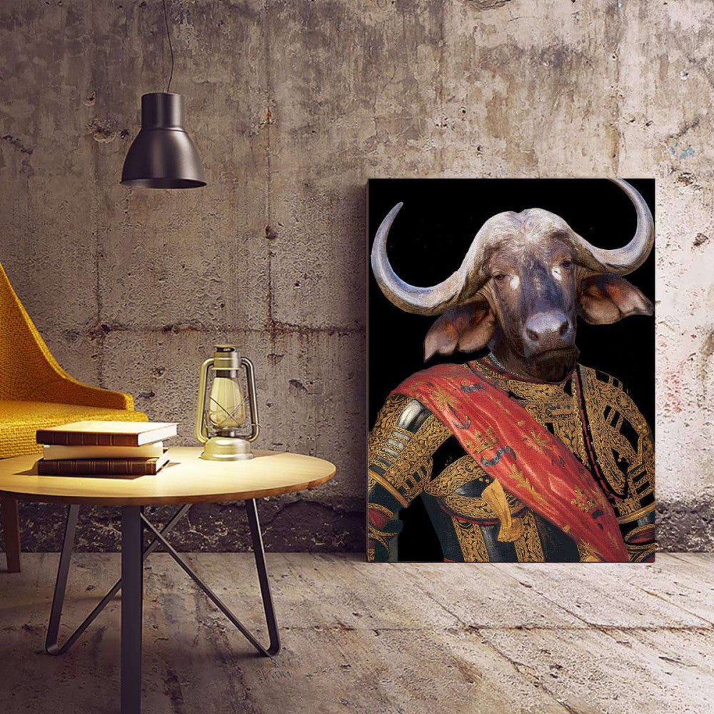 Bull Portrait Canvas