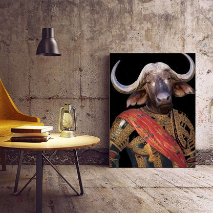 Bull Portrait Canvas