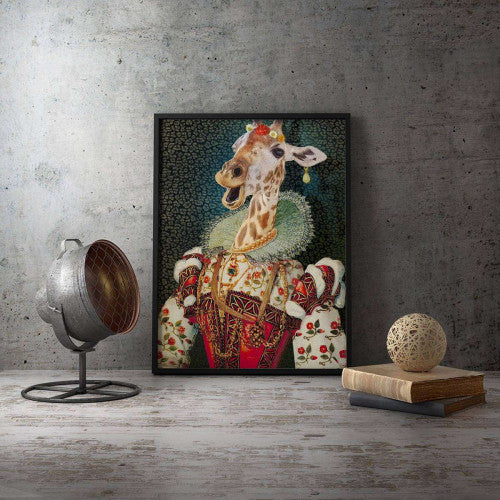 Giraffe Portrait Canvas