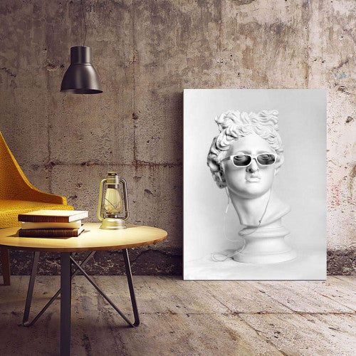 Sculpture in sunglasses Canvas