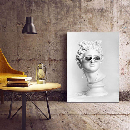 Sculpture in sunglasses Canvas