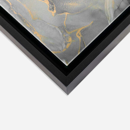 Gold Smoky Liquid Art Canvas